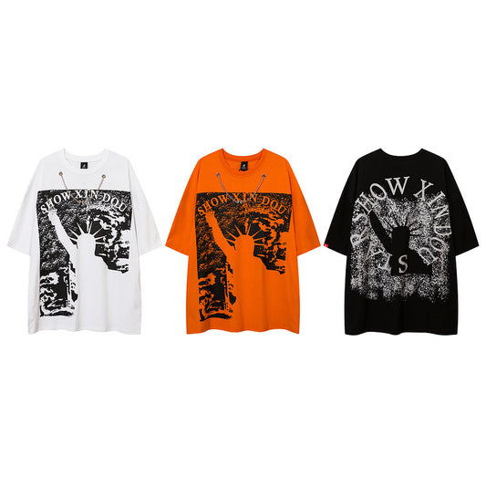 Camiseta Estampada de Manga Corta para Hombre