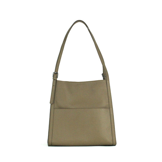 Bolso Tote Minimalista de Cuero Genuino para Mujer - Diseño Elegante y Funcional