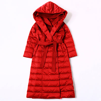 Chaqueta Acolchada con Capucha y Parches de Encaje para Mujer - Image 8