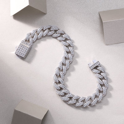 Pulsera de Plata S925 con Moissanita - Juego de Joyería de Lujo Brillante - Image 3