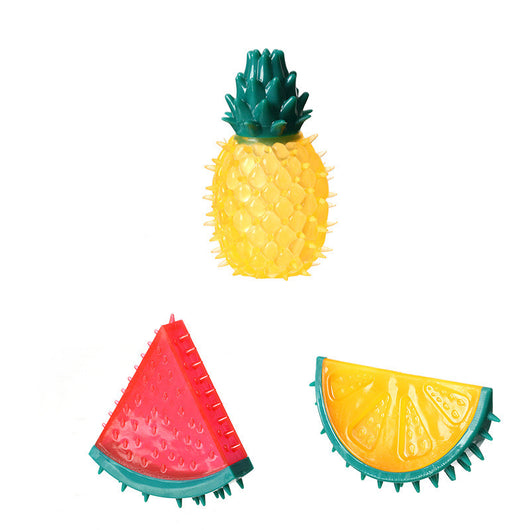 Juguete Masticable de Frutas Sonoras - Piña y Limón para Mascotas - Image 7