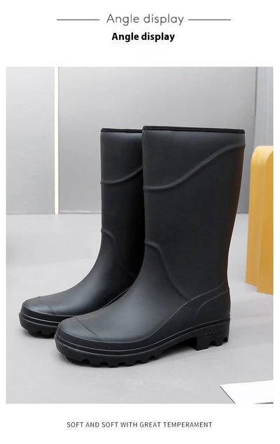 Botas de Lluvia Altas para Construcción - Zapatos Protectores Impermeables Antideslizantes - Image 16