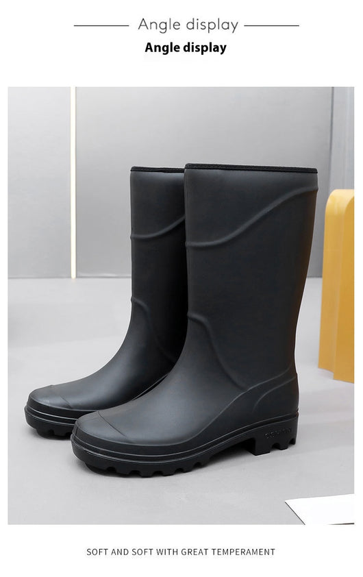 Botas de Lluvia Altas para Construcción - Zapatos Protectores Impermeables Antideslizantes - Image 16