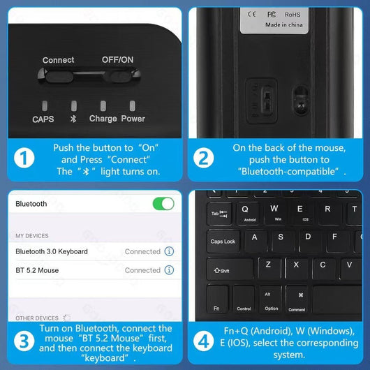 Funda iPad con Teclado Bluetooth Luminoso en Cuero Premium - Image 3