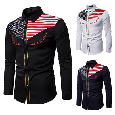 Camisa Vaquera Bordada de Manga Larga para Hombre - Estilo Western - Image 7