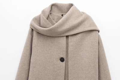 Abrigo Capa Estilo Francés con Diseño Tejido para Mujer - Image 16
