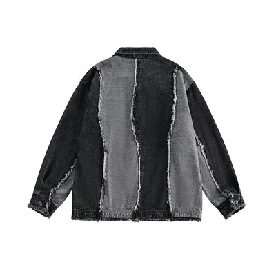 Chaqueta de Mezclilla para Hombre con Detalles de Costura en Orillas - Image 12