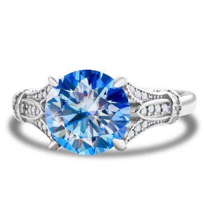 Anillo de Moissanita con Diseño Minimalista en Plata Sterling - Image 4