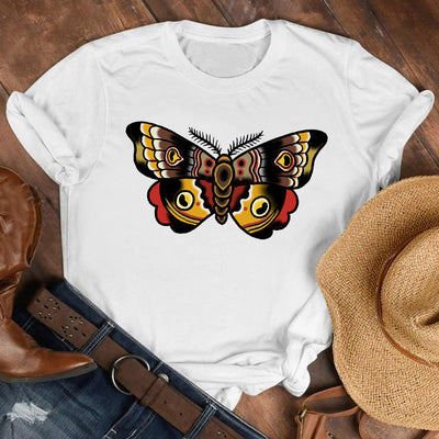 Vestido Corto Estampado con Mariposas y Flores para Niña - Image 6