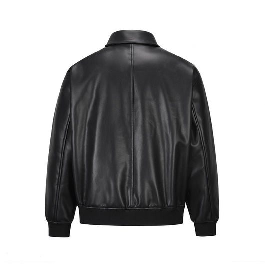 Chaqueta de Cuero PU Retro con Solapa - Estilo Alta Moda Europeo - Image 2