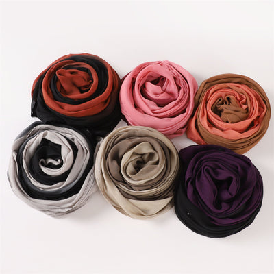 Foulard Ligero de Rayón con Degradado Pintado a Mano - Protección Solar - Image 21
