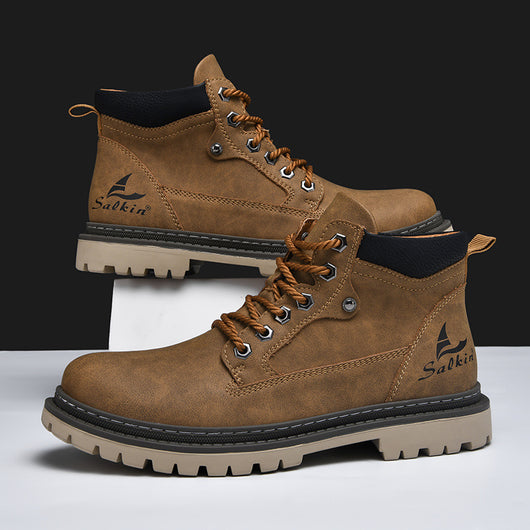 Bota de Trabajo Estilo Británico Clásico para Hombre - Image 3