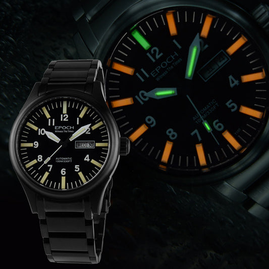 Reloj Automático para Hombre con Tubo de Luz Arcoíris Resistente al Agua - Image 2