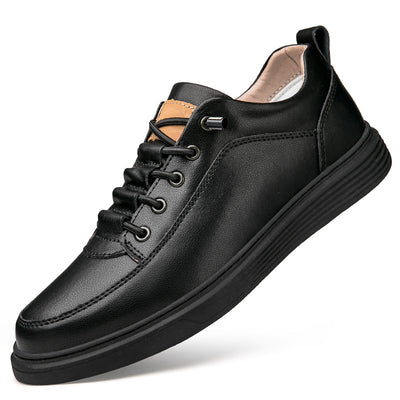 Zapatos Skateboard Cuero Talla Grande Estilo Retro Punching Confort Suave - Image 2