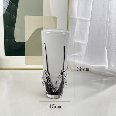 Jarrón de Cristal Blanco Elegancia Clásica - Adorno Decorativo Premium - Image 2