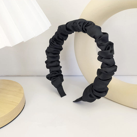 Diadema Plisada de Tela Estilo Retro Francés Versátil para Chicas - Image 22