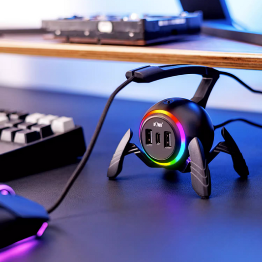 Organizador de Cables y Soporte Multifuncional para Escritorio