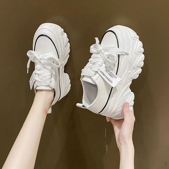 Zapatos Casuales con Suela Elevada y Plataforma Gruesa