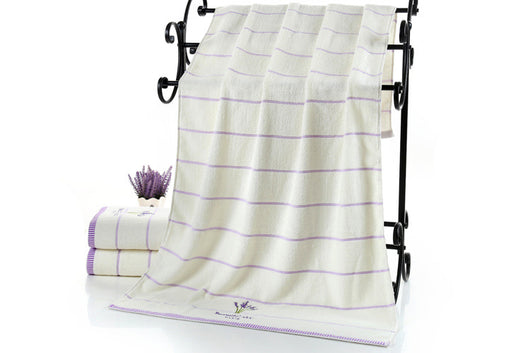 Toalla de Baño de Algodón Puro Perfumada con Lavanda - Image 5