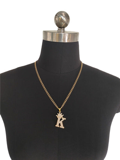 Collar Cadena de Letra Corona Inglesa 26 para Mujer - Image 6