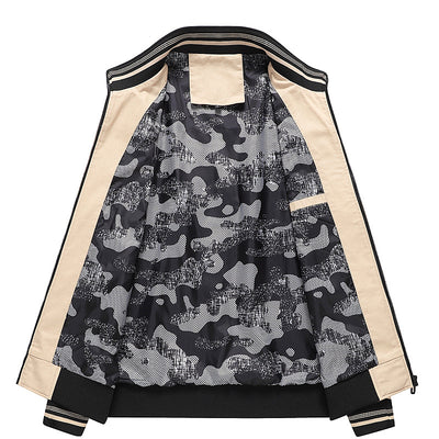Chaqueta Casual de Algodón con Cuello Mao para Hombre - Image 8