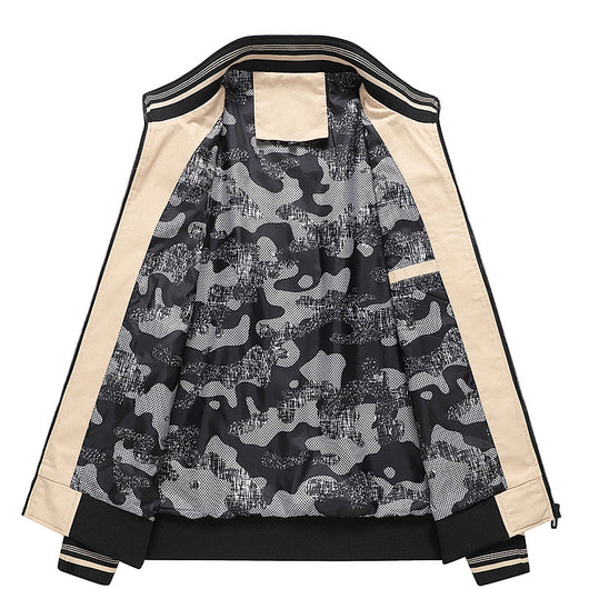 Chaqueta Casual de Algodón con Cuello Mao para Hombre - Image 8