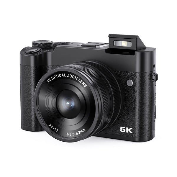Cámara Digital 5K con Zoom Óptico para Selfies