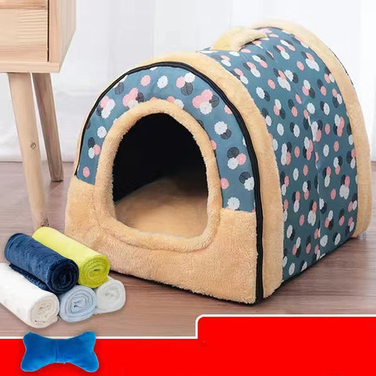 Casa Cama para Gatos Cerrada Desmontable y Lavable - Image 17