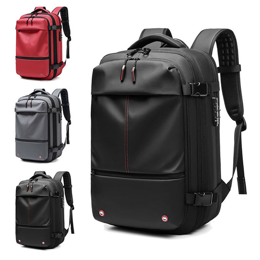 Mochila Ejecutiva Multifunción con Compartimento para Laptop y Compresión de Vacío