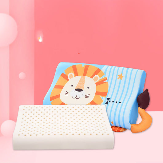 Almohada Infantil de Látex Natural Tailandés con Seda de Hielo - Fresca y Transpirable para Niños 1-6 Años - Image 4