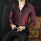 Camisa Slim Fit Brillante para Hombre - Estilo Personalidad
