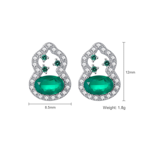 Aretes Cortos de Perlas Esmeriladas en Forma de Pera