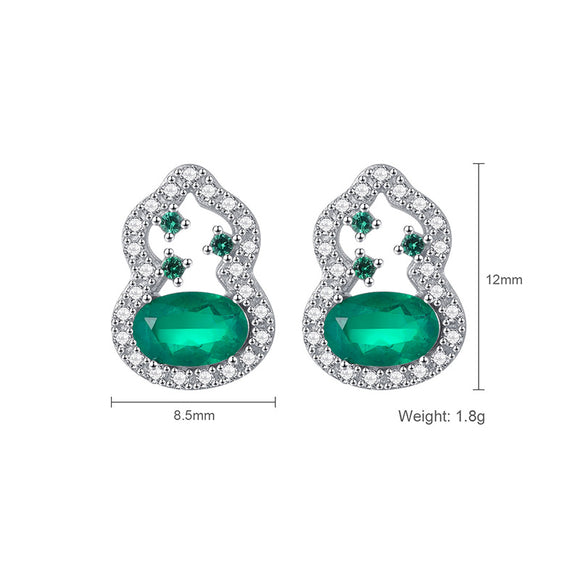 Aretes Cortos de Perlas Esmeriladas en Forma de Pera