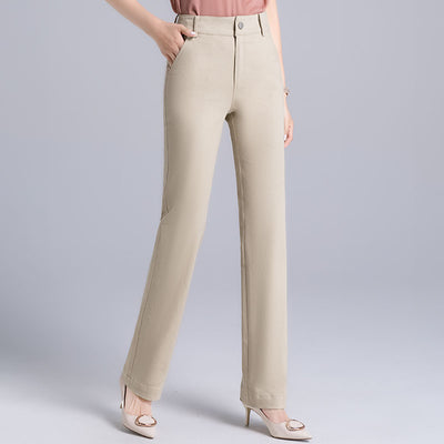Pantalón Recto Holgado de Cintura Alta Reductora para Mujer - Image 9