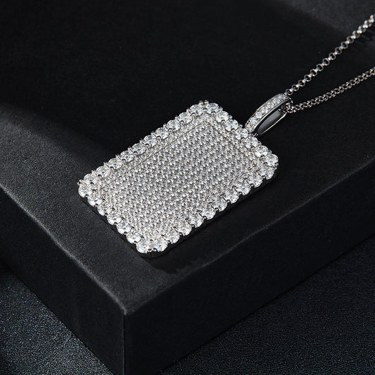 Collar Hip Hop Completo con Diamantes - Estilo Europeo y Americano - Image 4