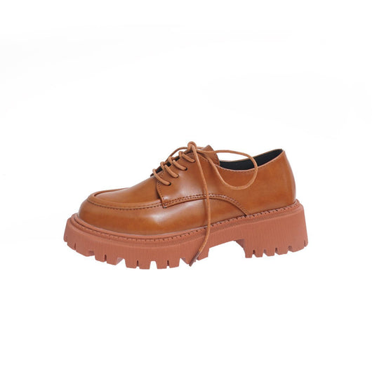 Zapatos de Cuero con Tacón Grueso y Suela Acolchada para Mujer - Image 4
