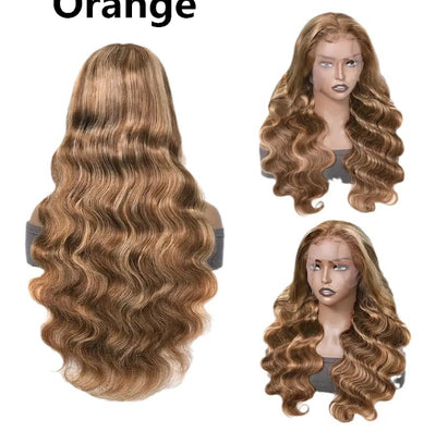 Peluca Frontal de Encaje Ondas Medianas Cabello Largo Rizado Cobertura Total - Image 8
