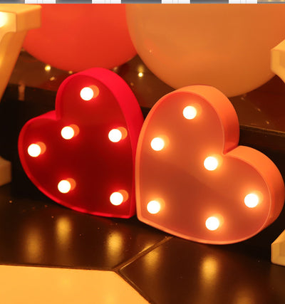 Letras y Números LED Luminosos para Decoración - Lámpara de Batería Romántica - Image 86