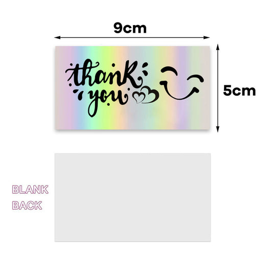 Pack 50 Tarjetas de Agradecimiento Láser 9cm - Apoya Mi Pequeño Negocio - Image 3