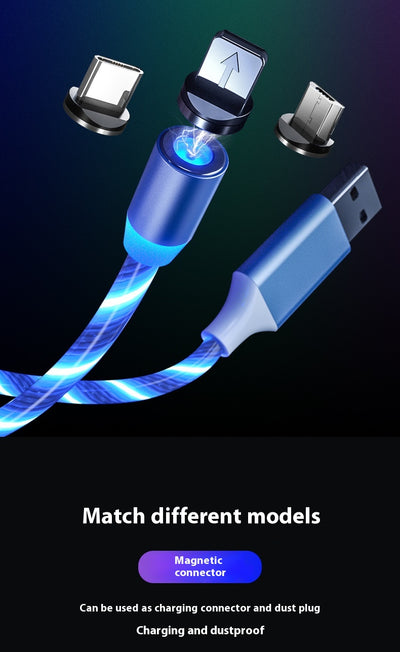 Cable USB Magnético 3 en 1 con Diseño Arcoíris - Carga Rápida Universal - Image 16