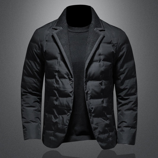 Chaqueta Acolchada de Plumón para Hombre - Abrigo Térmico Premium