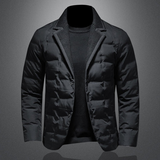 Chaqueta Acolchada de Plumón para Hombre - Abrigo Térmico Premium