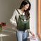 Mochila Minimalista de Cuero: Estilo Preppy Casual y Funcional