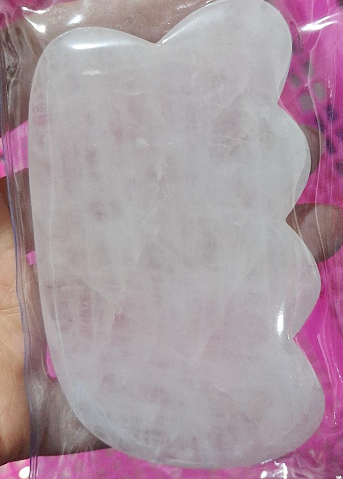 Herramienta Gua Sha de Cuarzo Rosa Natural para Masaje Facial y Corporal - Image 20