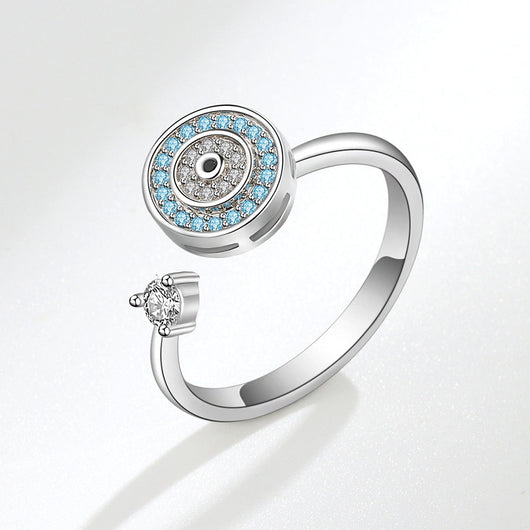 Anillo Giratorio de Plata Esterlina S925 Diseño Europeo - Image 6