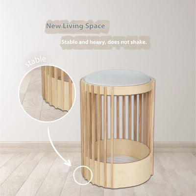 Rascador de Madera Maciza para Gatos con Cama Integrada - Image 2