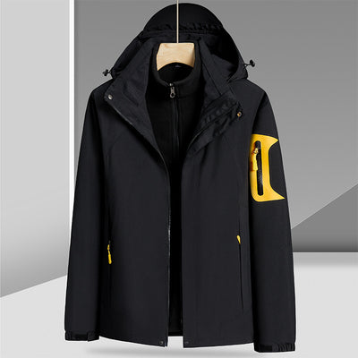 Chaqueta 3 en 1 Impermeable y Rompevientos con Forro Removible de Felpa - Image 7