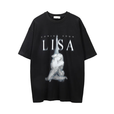 Camiseta Estampada de Manga Corta con Diseño Abstracto para Hombre - Image 16