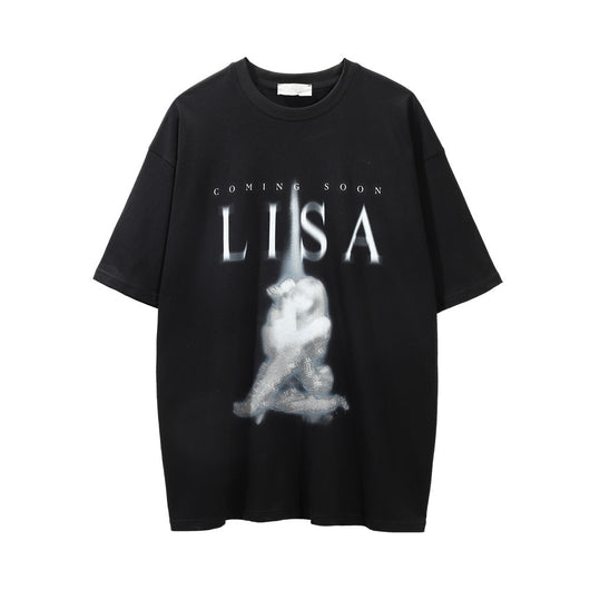 Camiseta Estampada de Manga Corta con Diseño Abstracto para Hombre - Image 16