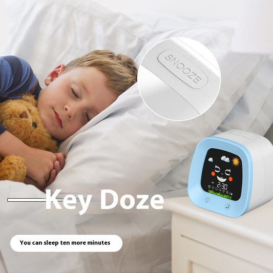 Reloj Despertador Musical Infantil con Luz Nocturna y Función Silencio
